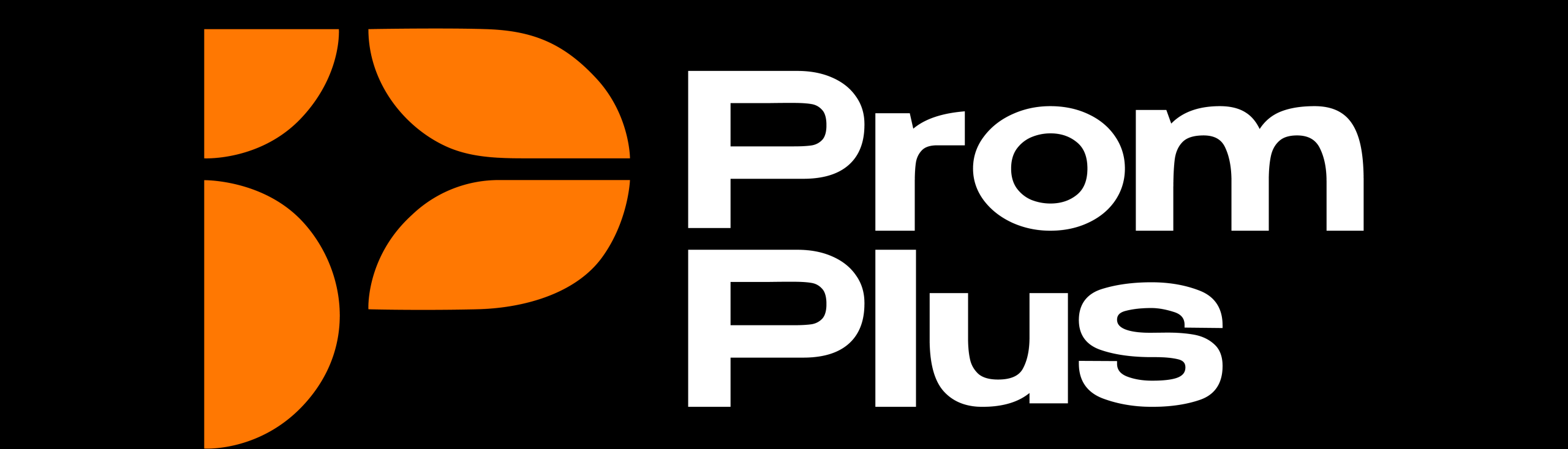 PromPlus_Lockup_OrangeWhite_black